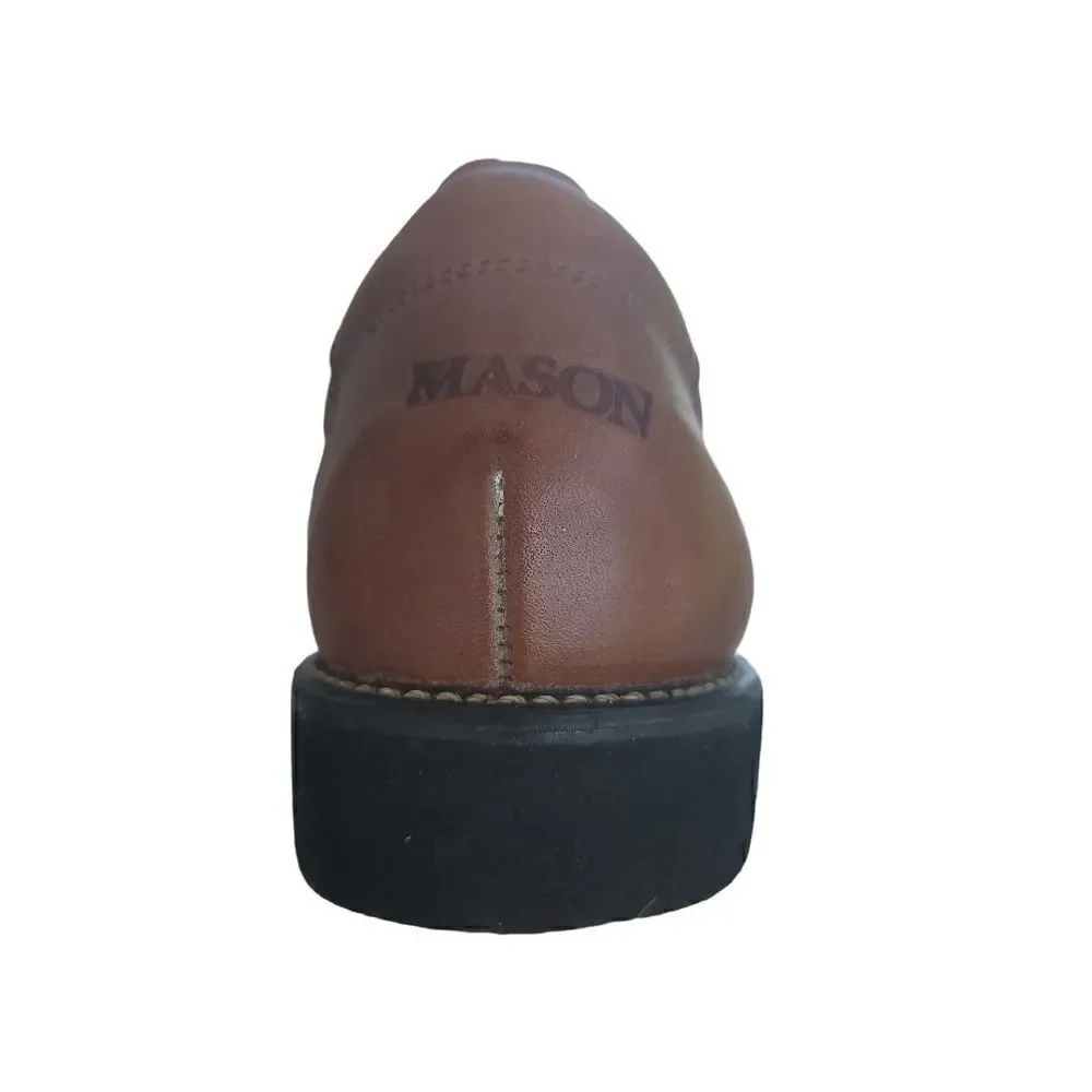 𝅺MASON Brown Tan Construction Work Shoe Size 7.5 Men's
